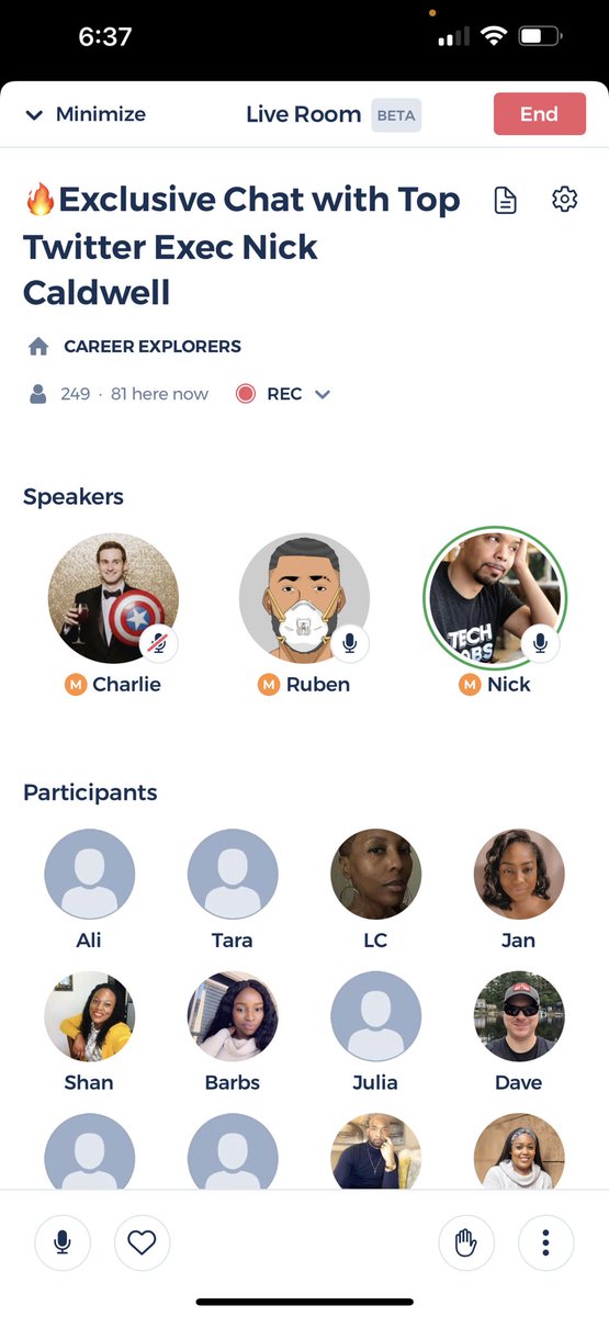 Ruben Harris (@rubenharris) on Twitter photo We're live w/ <a href="/nickcald/">Nick Caldwell</a> on <a href="/Career_Karma/">Career Karma</a>'s Live Audio Rooms if you want to ask him a question
careerkarma.com/events/ We're live w/ <a href="/nickcald/">Nick Caldwell</a> on <a href="/Career_Karma/">Career Karma</a>'s Live Audio Rooms if you want to ask him a question
careerkarma.com/events/