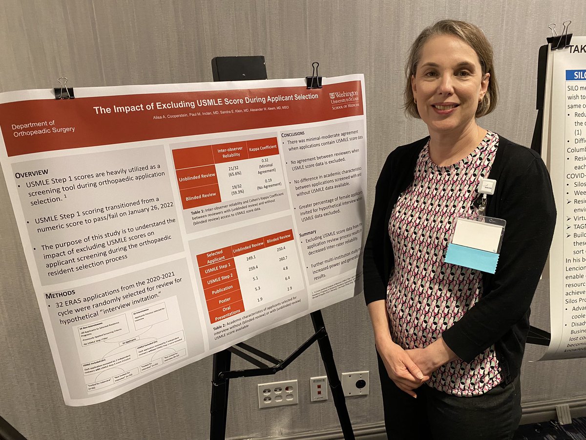 Finally..it’s my turn to be in a poster photo and not the one taking it. Thanks to <a href="/inclanpm/">Paul Inclan</a> and <a href="/OrthoRes_WashU/">WashUOrthoResident</a> for support.  Next time, I’ll make sure my badge is turned around.