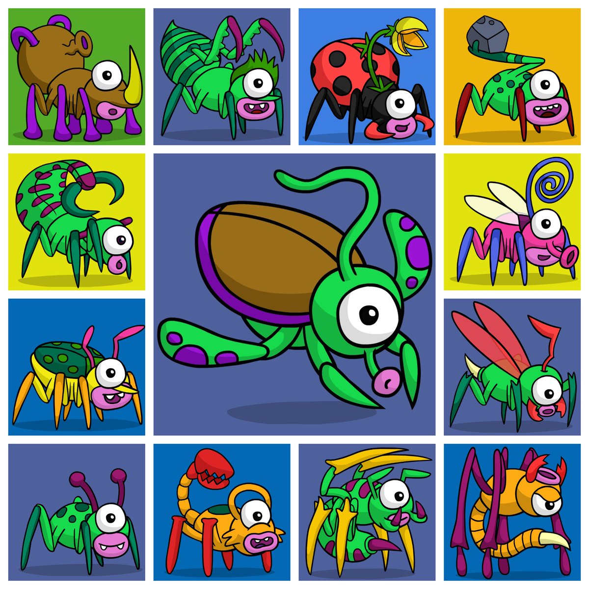 SMoonMonsters's tweet photo. Moon Insects can be very insidious! They often try to bite through my spacesuit or just get into my lunar module on me😏🦟🪰🪳
#moonmonsters on @opensea 
https://t.co/29gLL8F1iG https://t.co/3S2jliJE3O