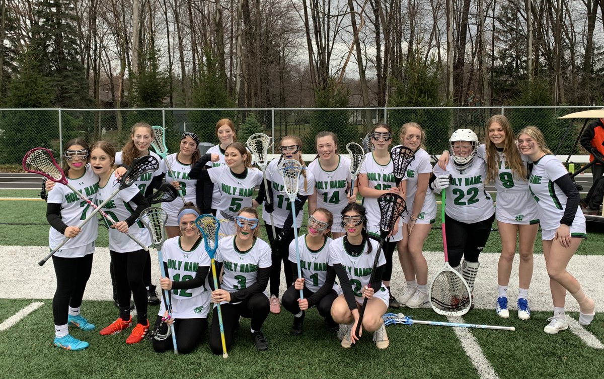 Girls Lacrosse lose the inaugural game v Copley but they showed great heart and spirit to the end. Congratulations to Lily Fuerst on scoring the first goal in program history! #NamerPride <a href="/HNGreenwave/">Holy Name High School</a>
