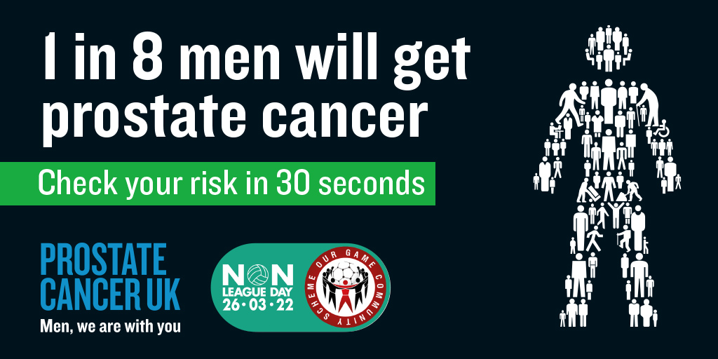 ⚽️ We are proud to team up with <a href="/ProstateUK/">Prostate Cancer UK</a> this <a href="/nonleaguedayuk/">Non-League Day</a> and make men aware of their risk of prostate cancer.

📱 Take and share the charity’s 30-second risk checker here: prostatecanceruk.org/risk-checker

#NonLeagueDay #MenWeAreWithYou #Lancers