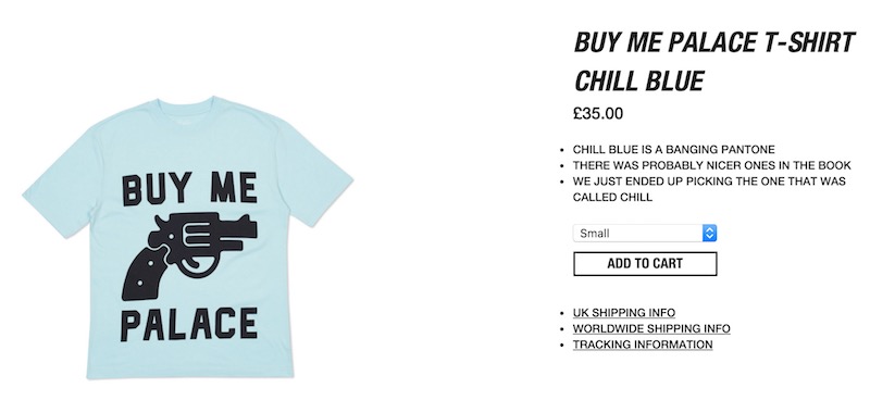 do we know who does the @PALACELONDON copy? catching up on some recent product descriptions (for fun) and cracking up