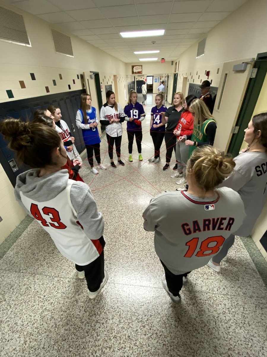 Jersey day and sports psych today at practice!! Getting better everyday🥎 #HoldTheRope #KrusinToCaswell