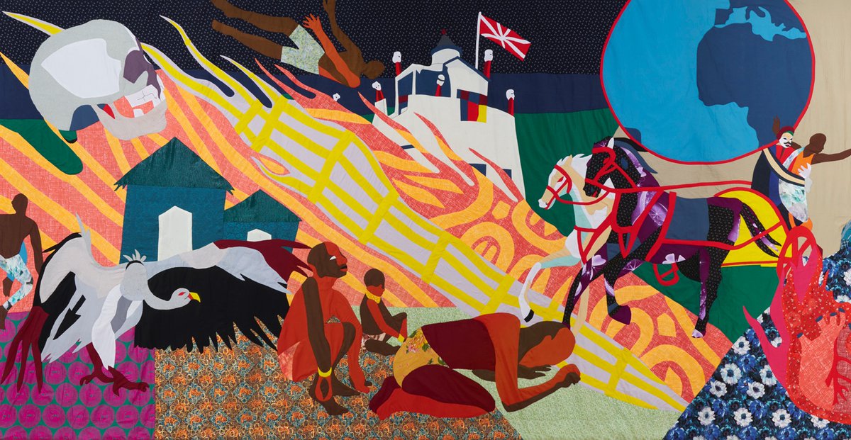 creativetime's tweet photo. This month, #CTRecommends The Hands of Strange Children at James Cohan, an exhibition of powerfully narrative tapestries and stained-glass paintings by Christopher Myers—creator of our 2019 Summit stage set! Through April 2 https://t.co/W12Jhrefx9 https://t.co/uUawocEyIi