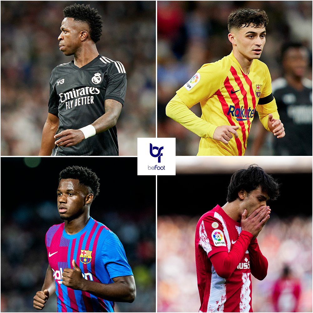 _BeFootball's tweet photo. Parmi ces talents en Liga, lequel ira le plus loin selon-vous ? 👀 https://t.co/3K7PlmdKEX
