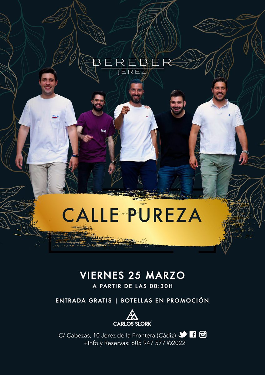 Este viernes en #Jerez En la discoteca #Bereber #venteconCallePureza