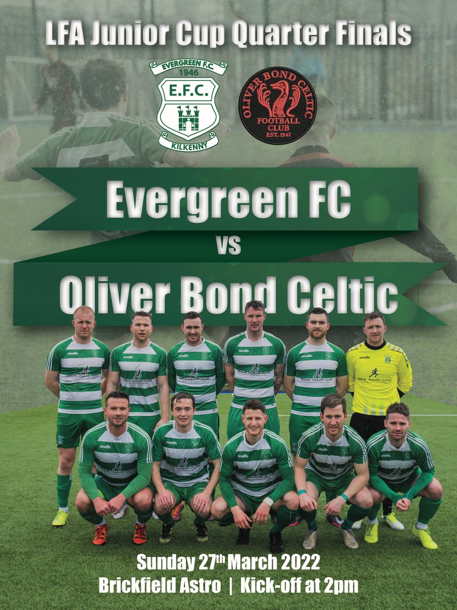 EvergreenFC's tweet photo. Our Men once again are on the road to face Dublin opposition. This time the formidable @oliverbondfc1 play host with a place in the O’Neills LFA Junior cup semi finals at stake. We want as much support as possible to push our men to victory! Kick Off 2pm on the Brickfields Astro. https://t.co/7KNHLz8e3T