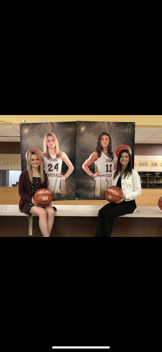 JMGBBCoach's tweet photo. Congrats to two of our seniors, @landynhelms and @Catherinee3011 for being selected to play in the OVAC All Star Game! Very proud of both, and excited to watch them play one more time https://t.co/STf7DWm5Gl
