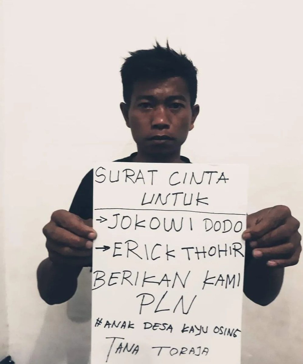 Slamat vagi 
Masmen <a href="/erickthohir/">Erick Thohir</a>, <a href="/pln_123/">PT PLN (Persero)</a>
Silahkan dicek jika bener mo'on segra ditindak lanjutin...demi jgn sampe ada daerah yg tertinggal dlm pembangunan