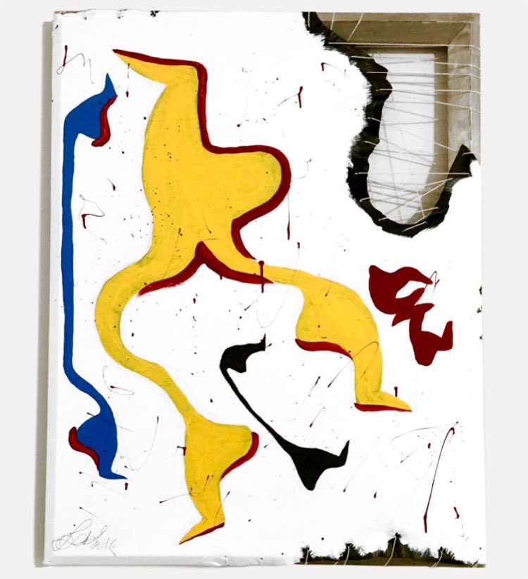 digitalfootpr14's tweet photo. New painting on leather https://t.co/dpsmzLQ2QD