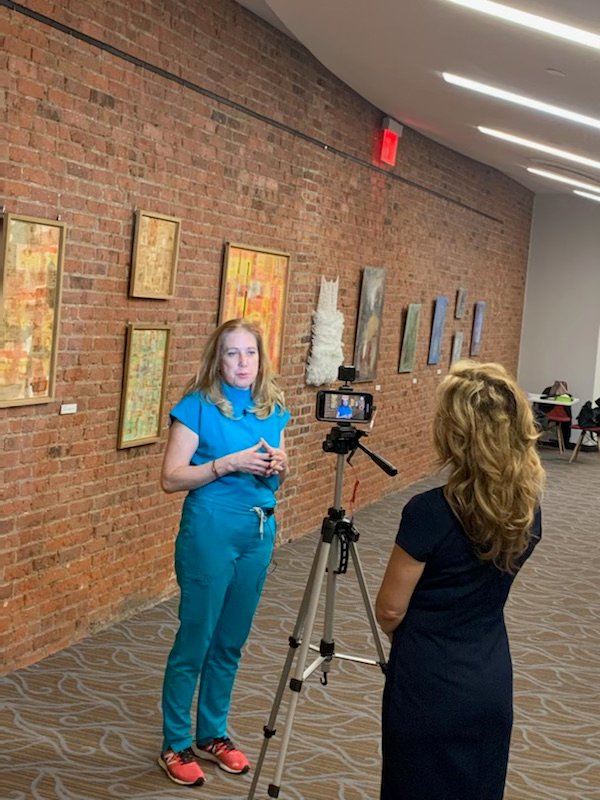 Rehearsals are underway and we had a special guest join us for this week's rehearsal! Keep your eye out-- two of our very own singers will be featured on NY1 with Stephanie Simon to talk all about our upcoming concert, Love in Action, April 2! #nychoral #ny1 #loveinaction
