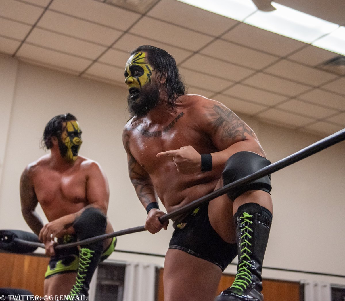 grenwail's tweet photo. 1/2 S01E11 @WrestlingOpen @beyondwrestling
@TheBatiri ( #Obariyon & #Kodama ) vs @WavesandCurlstt ( @traekeepdancing & @JaylenBrandyn ) https://t.co/z3oHtJUFxx