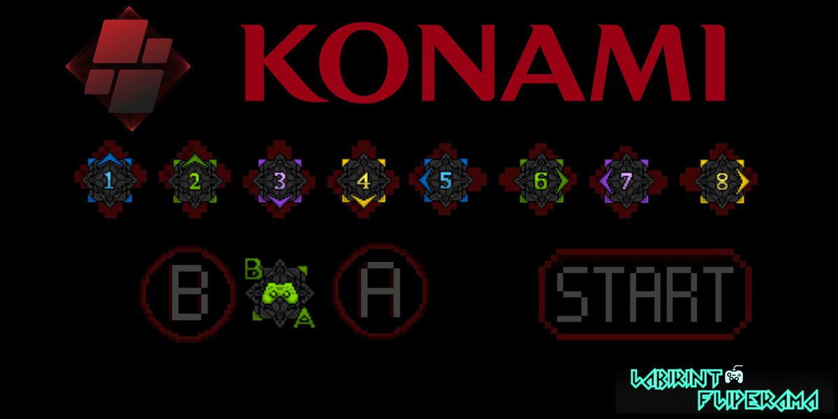 LabirintoBlet's tweet image. Você sabia?

O design dos grupos do Labirinto Fliperama foram inspirados no famoso código Konami.
Saiba mais sobre esse código: discord.gg/QFrdwSS2hJ