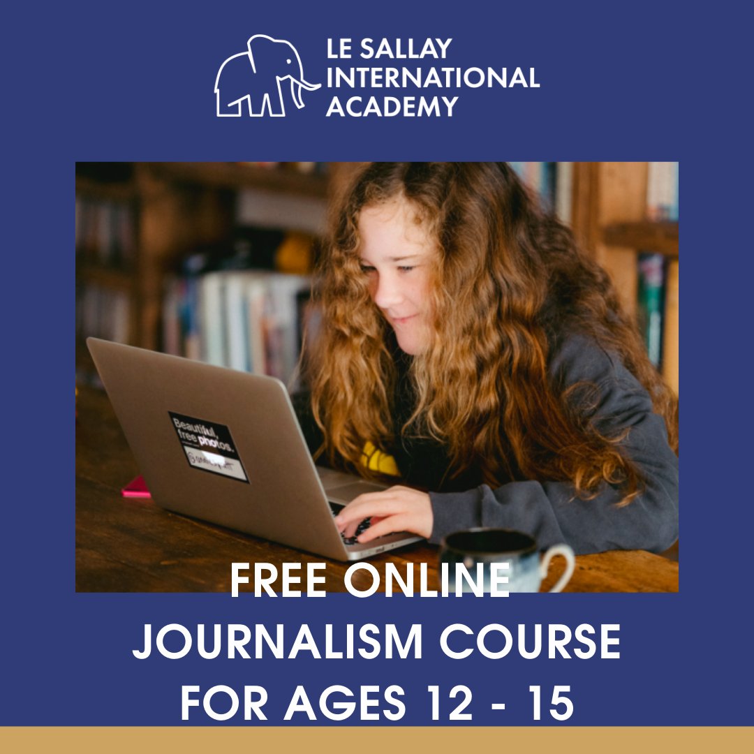 We are offering a free online course for children aged 12-15 who would like to learn more about feature writing. A practical, hands-on course from Cila Warncke, a professional writer and a teacher at John Hopkins Center for Talented Youth. Learn more at bit.ly/3JBs5bD