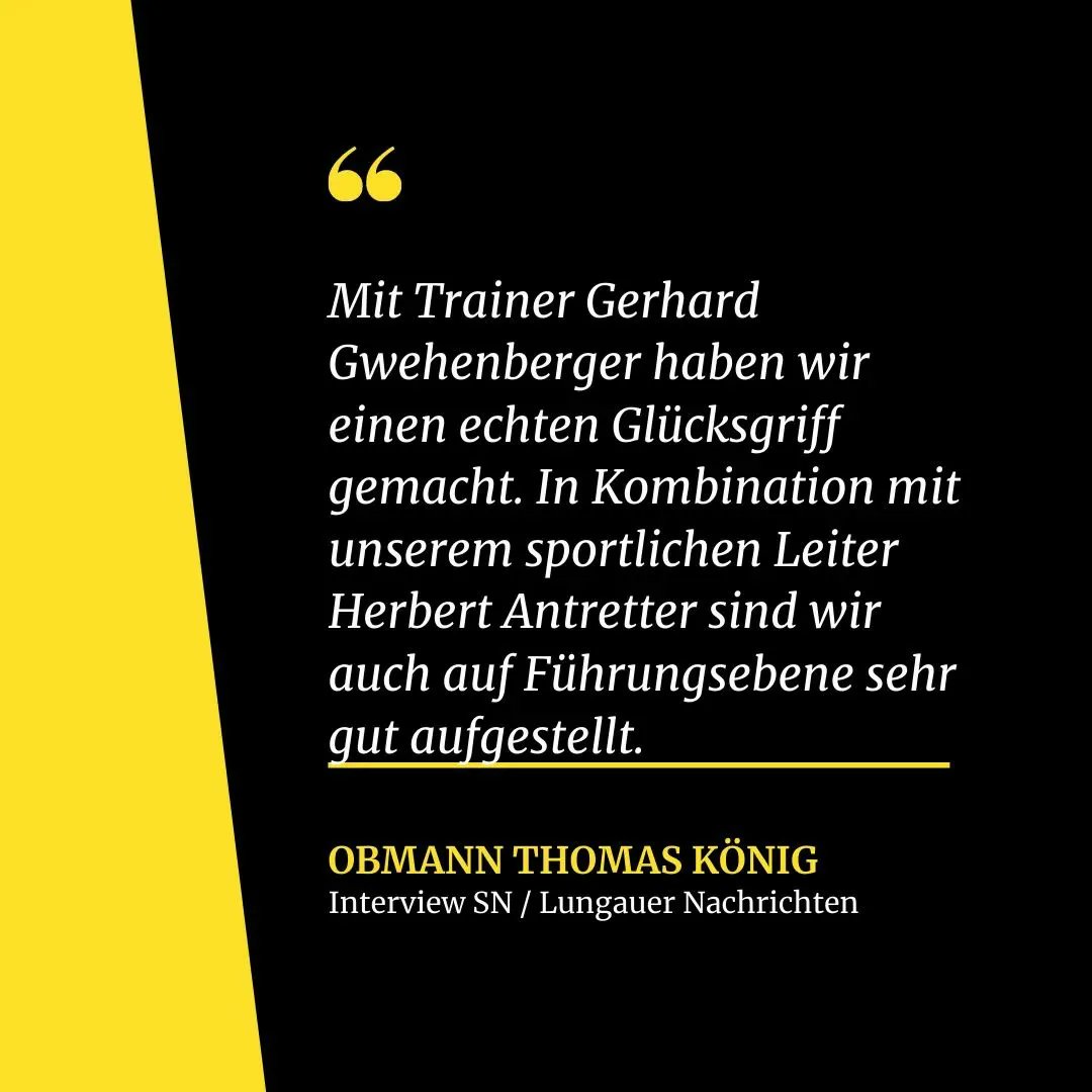 Am Samstag startet der SC Tamsweg auswärts gegen den SC Leogang in die Frühjahrssaison der 1. Landesliga. 

Unser Obmann Thomas König sagte in einem Interview mit der SN / Lungauer Nachrichten: