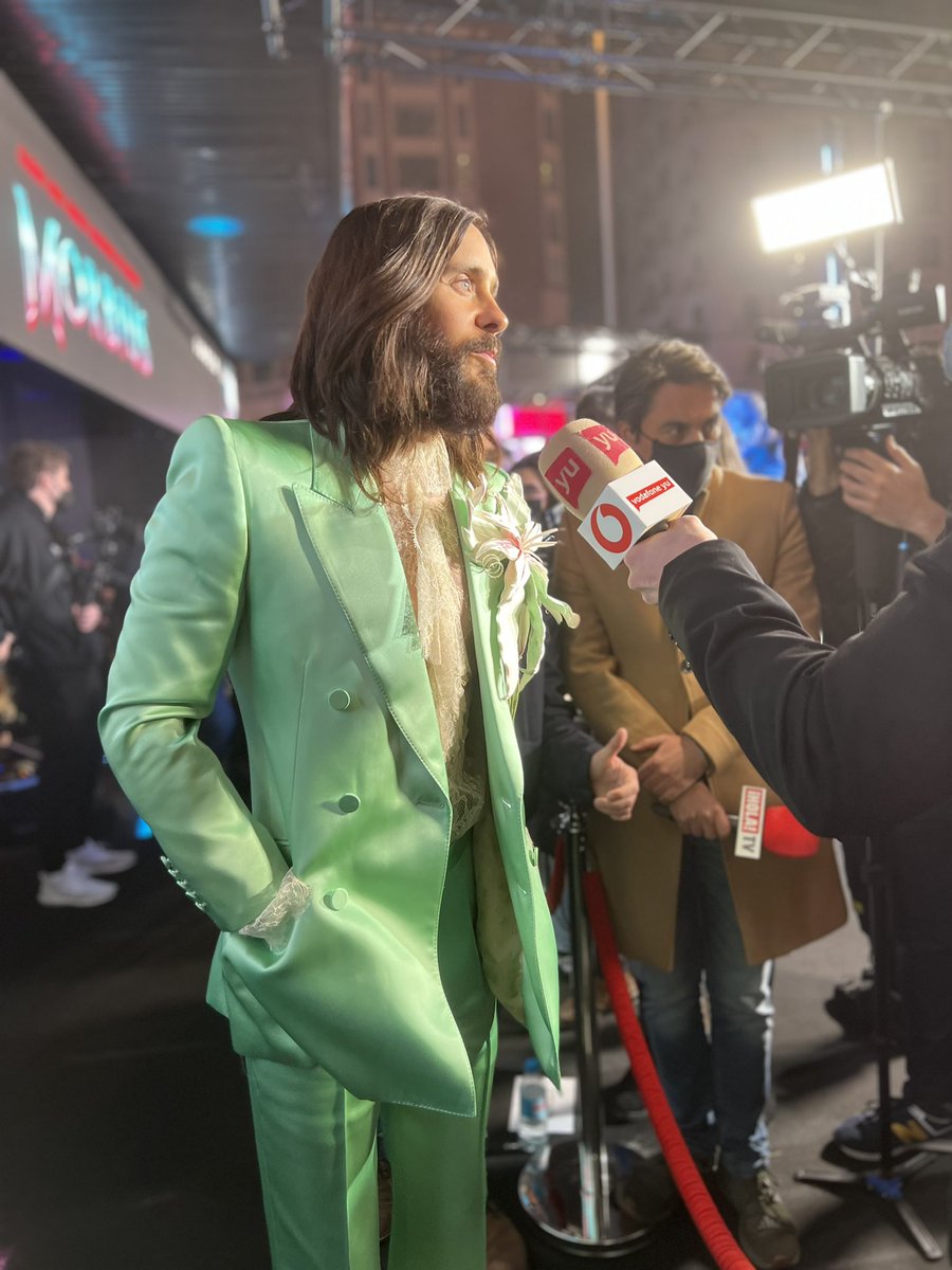 JaredLeto's tweet photo. #MORBIUS MADRID PREMIERE!!!!!!!!!!!!!!! https://t.co/9vJyVHbUfb