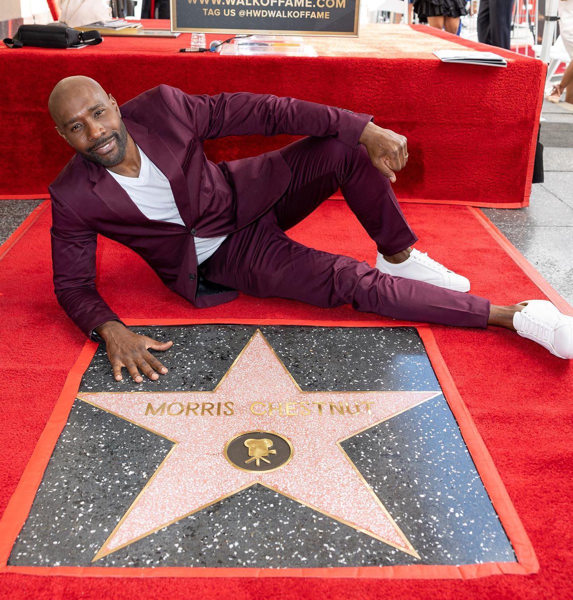 Congratulations to @Morris_Chestnut for receiving a star on the Hollywood Walk of Fame!🙌🏾 #WeLovetoSeeIt