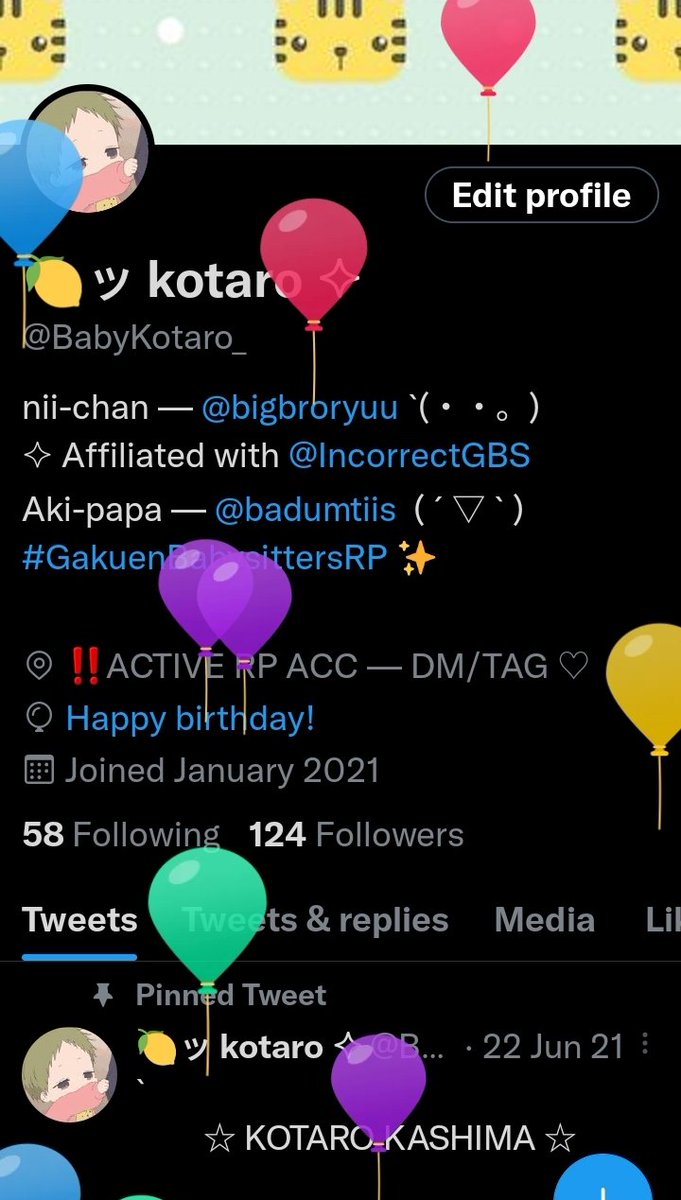 BabyKotaro_'s tweet photo. ㅤ..balloons! 🎈🎉 https://t.co/SFXeCv9wJK