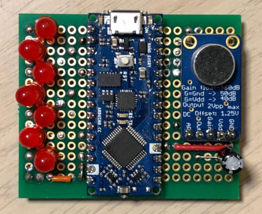 digikey's tweet image. How to Make an Arduino-Based VU Meter dky.bz/3ay0Tu7 
@arduino @MakerIO 

 #ArduinoWeek2022