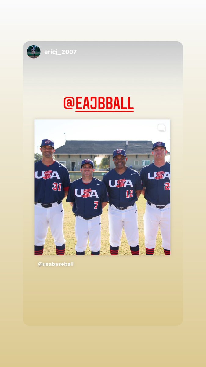 Honored to be a part of our 12U National Team Coaching Staff. Lets go boys !! #ForGlory #RoadtoGold