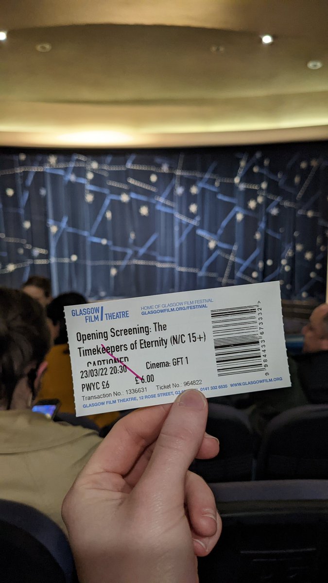 bethzipops's tweet image. Fantastic time at @glasgowfilm for @GlasgowShort 's opening night! Now the Timekeepers of Eternity is truly Stephen King done right! 🥰 If you can find a way to see it please do!! W/@LaurynMitActor