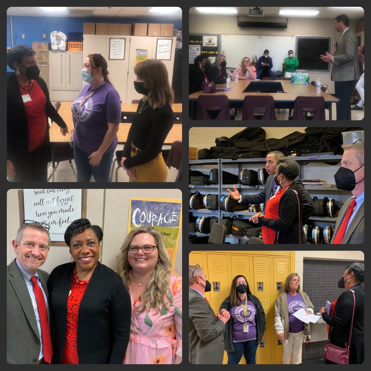 NEA President <a href="/BeckyPringle/">Becky Pringle</a> wrapped up her visit to Kentucky today. She visited Frederick Douglass High, Carter G Woodson Academy and LTMS Middle. 💜 <a href="/KYEducators/">KEA</a>