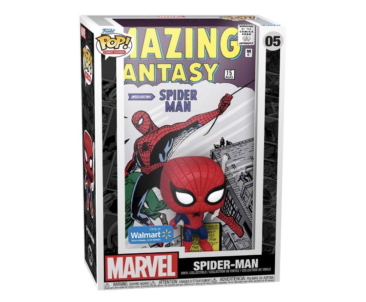 RT @funkomarvelnews: First look at Walmart exclusive Amazing Spider-Man Pop Comic Cover! 

#SpiderMan https://t.co/RjVMdh0zuB