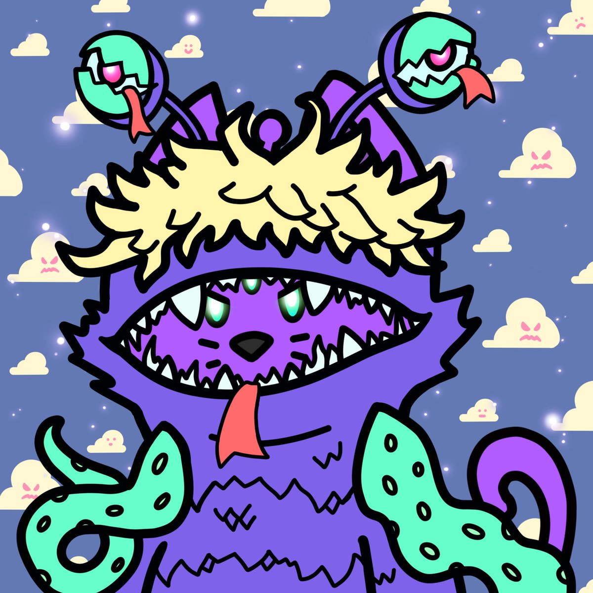 CosmicCats_'s tweet photo. ✨MEOW✨

New sneak peek of a standard mutation! You have 4 different options to mutate your cat! ⬇️

1: Standard Mutation (2 Cats)
2: Fishy Fam Mutation (2 Cats + 1 Fish)
3: Alien Frens Mutation (2 Cats + 1 Fren)
4: DeadFellaz Mutation (2 Cats+ 1 DeadFella)

#NFTs #NFTartist https://t.co/NJHDKVfmMf