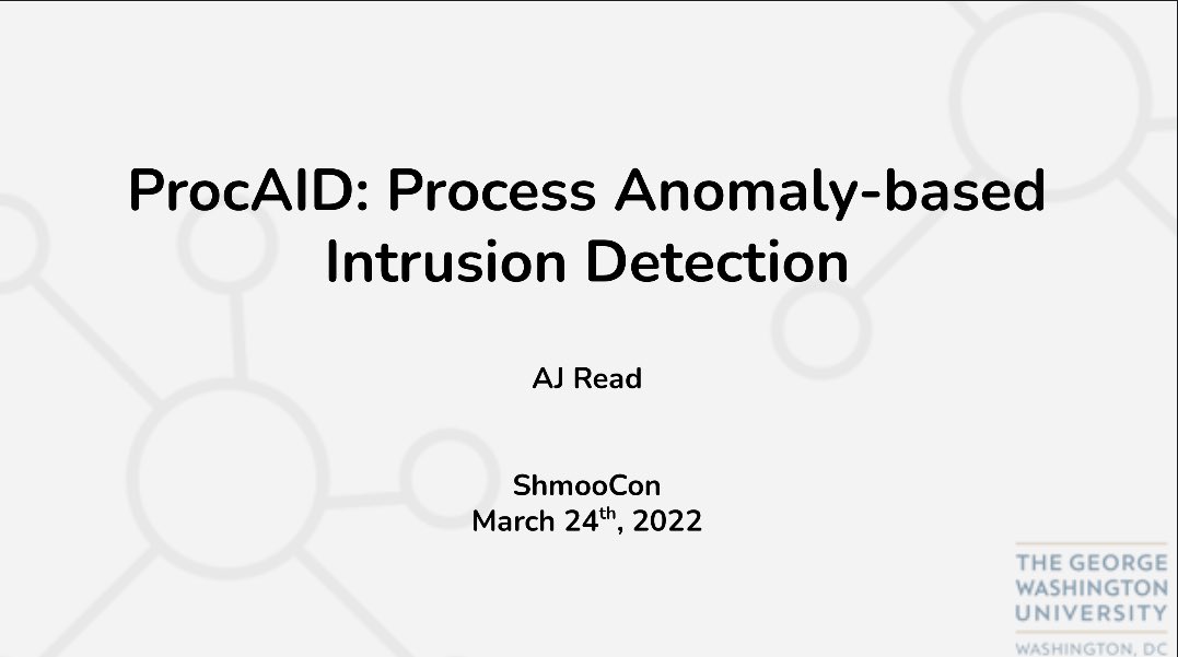ajread3's tweet photo. Last minute practice before the presentation tomorrow! @shmoocon
#machinelearning #anomalydetection #shmoocon #procaid #linkprediction https://t.co/zIHMZkrT05