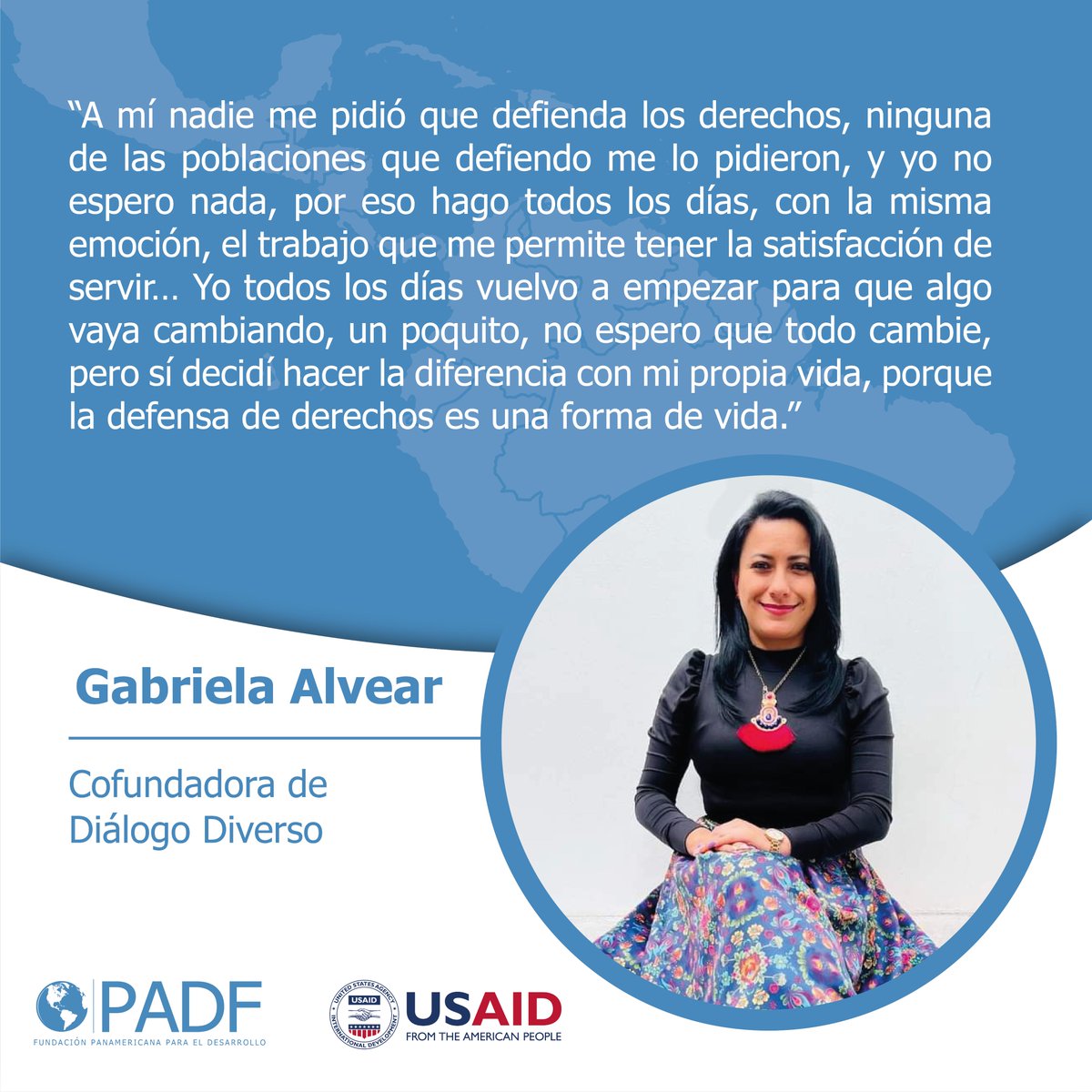 PADFecuador's tweet photo. Gran parte de las defensoras de los derechos humanos han decidido dedicarse a esta causa por sus experiencias de vida. Gracias a su lucha constante, hoy muchas personas conocen y ejercen sus derechos. https://t.co/XgE7SaumIH