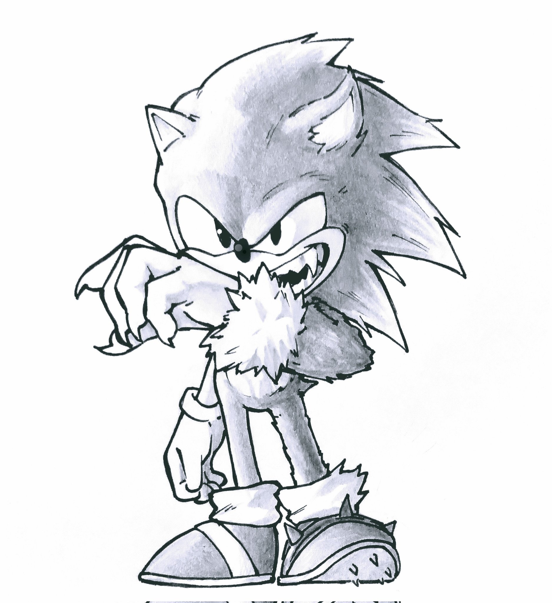 Coloring page - Sonic Unleashed