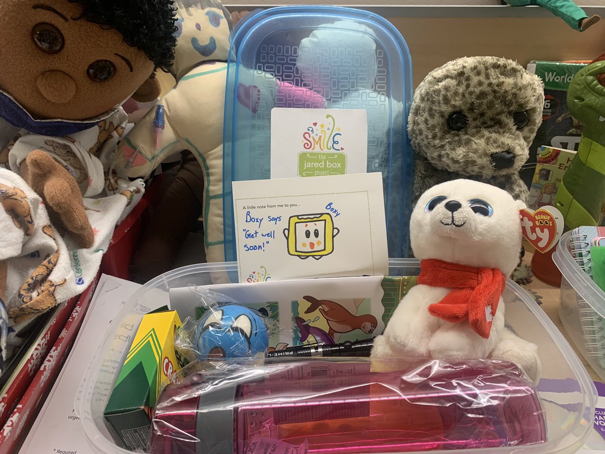 ChildLifeMorgan's tweet photo. We love giving these incredible gifts and activities from @JaredBoxProject to our patients @MGHToronto child and youth emergency zone #childlife #coping #play #thankyou #jaredbox #emergencymedicine #Pediatrics https://t.co/KRVW3CqgAp