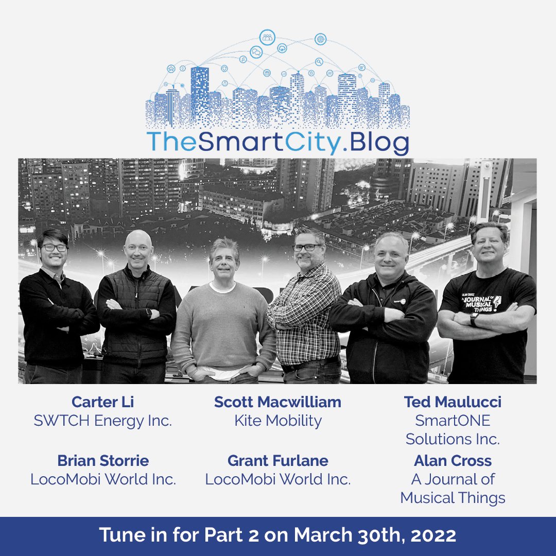 SmartCityPod's tweet photo. Carter Li @swtchenergy, Scott MacWilliam, Ted Maulucci @SmartONE_Inc and Brian Storrie @storrie_brian will be back for Part 2 on https://t.co/qSBXmJudLK podcast on March 30th, and will talk about Taking the #SmartBuilding #Initiative to the #NextLevel.

https://t.co/av2nyEob7O https://t.co/keL7r9BgUS