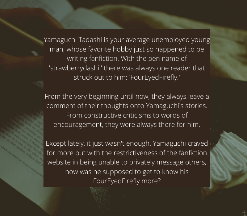 Kou_shine02's tweet photo. My Favorite Reader
Chapter 2
Rated T || TSKYM
Fic Writer Yamaguchi &amp; Fic Reader Tsukishima AU

https://t.co/5qJaS6BZfE https://t.co/mzb0SIvSkn