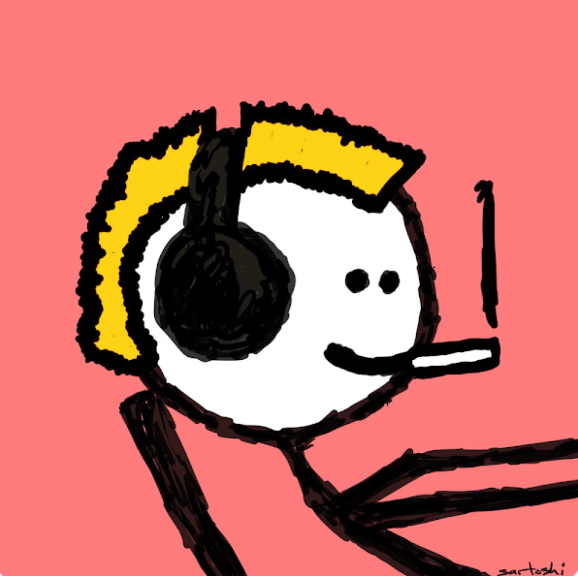 ColonelTax's tweet photo. I’ve capitulated. 10k stick figure acquired. Def the top. I blame this on @SirRamboPhilthy @cantfungthis #NewProfilePic #mfers @sartoshi_nft https://t.co/S2h1LLivfv
