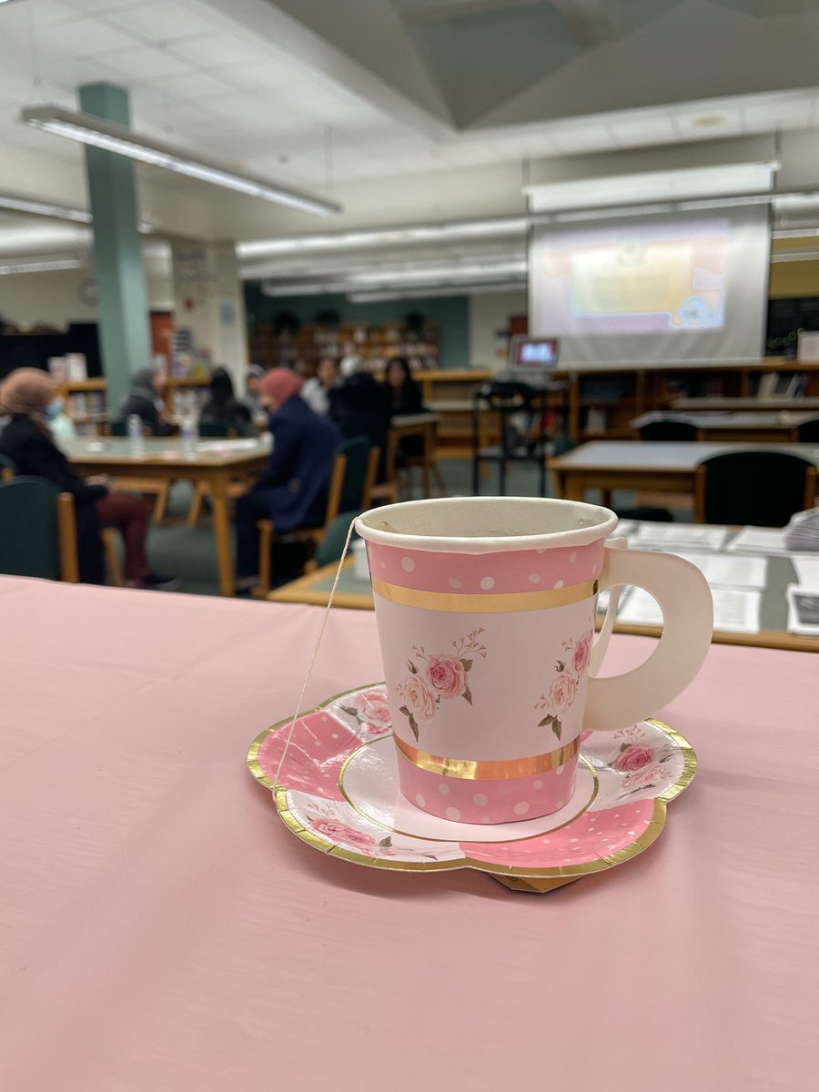 The <a href="/SweetHomeCSD/">Sweet Home Central School District</a> ENL department hosted our first Mother’s Tea ☕️ It was wonderful and I look forward to more of these events💛💙 A big thanks to the family support center, <a href="/kdelaplante/">Miss DeLaPlante</a> and <a href="/ScottWolf13/">Scott Wolf</a> #WeAreSweetHome  @MissM_WRENL <a href="/MissVanGorden/">Brooke VanGorden</a> <a href="/MrsSears_ENL/">Mrs. Sears</a>