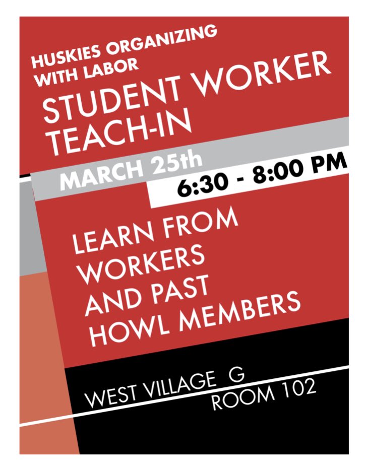 Come learn about worker-student power, it's history at NU, and how you can support dining hall workers!