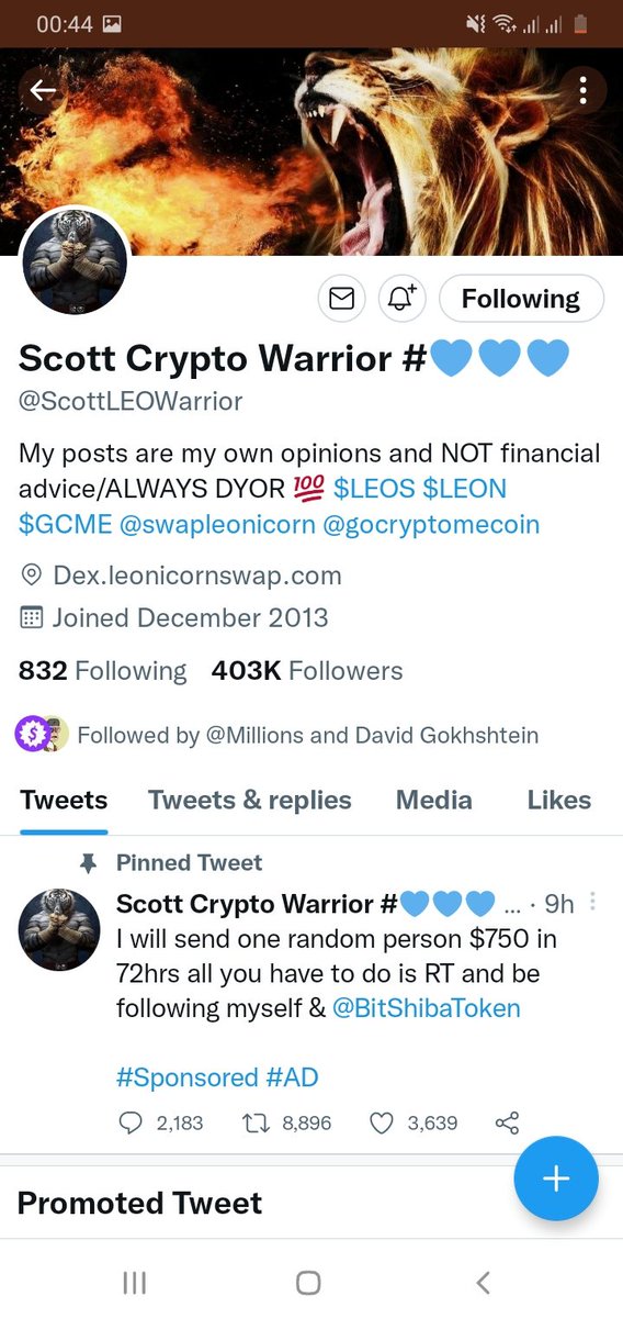 HamzaASH10's tweet photo. @davidgokhshtein @ScottLEOWarrior 😍😍😍✌✌
1Gwo2pNVUkG2uhsR6Ujdfz2ek1LGoTuAFw https://t.co/wg17v3cUsA