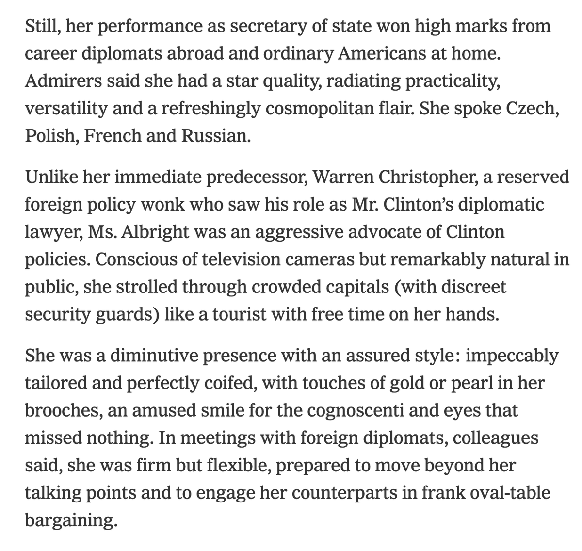 from the Madeleine Albright obituary in the NY Times. what a presence nytimes.com/2022/03/23/us/…