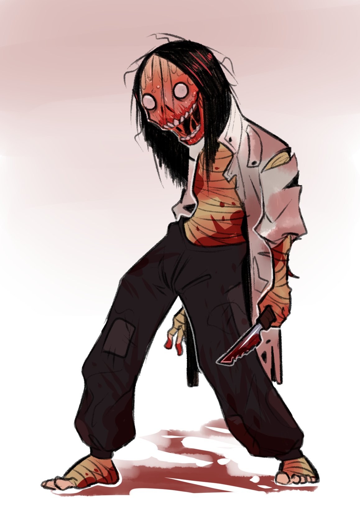 Jeff the Killer Art Print by RedModsArt