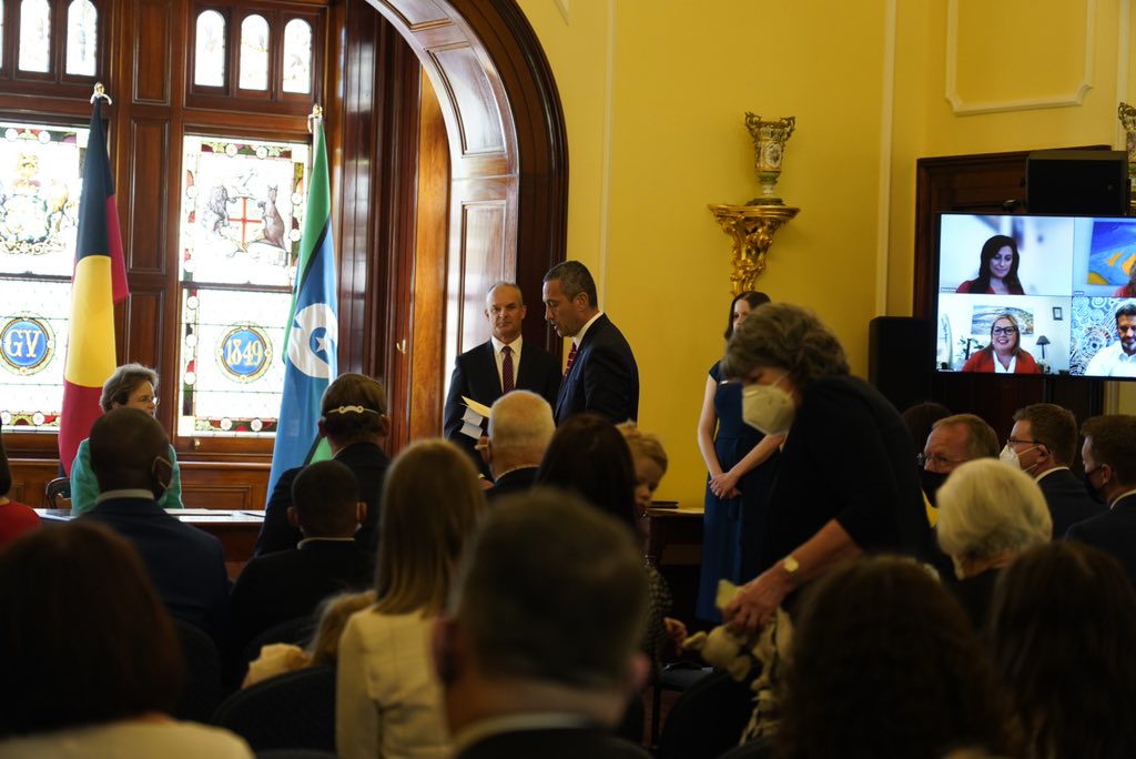 PMalinauskasMP's tweet photo. Congratulations to the Hon Tom Koutsantonis, MP @TKoutsantonisMP 

Minister for Infrastructure and Transport
Minister for Energy and Mining
Member of Executive Council
Leader of Government Business in the House of Assembly https://t.co/mn2CyvQRMg