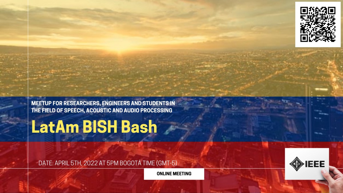 🔊🔊🔊The LatAm BISH Bash on acoustics and audio processing is back! This time showcasing Colombian 🇨🇴 researchers and institutions. Join us! 🗓️Date and time: April 5th, 5PM (GMT-5) 🔗Event: meetup.com/grupo-em-sao-p…