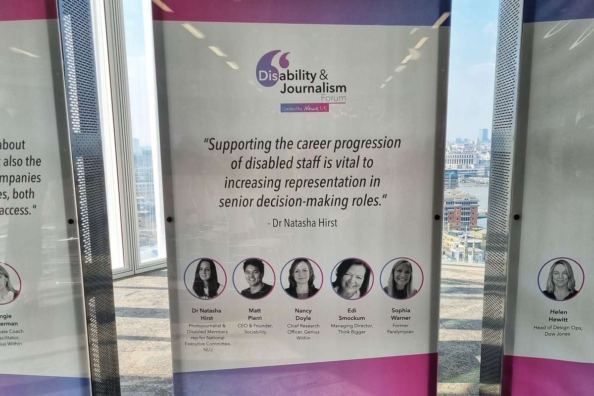HirstPhotos's tweet photo. My day started with me helping our @NUJofficial delegation get their speeches ready for day two of #TICDisabled.
I then joined the #DisabilityJournalismForum to talk about retaining and supporting disabled staff. Great event and I met some fabulous people.
#TeamNUJ https://t.co/DiUbaLgzao