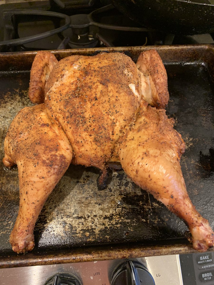 Grilled up a whole chicken today… spent more time practicing wedges than actively cooking, so I’ll consider it a win.