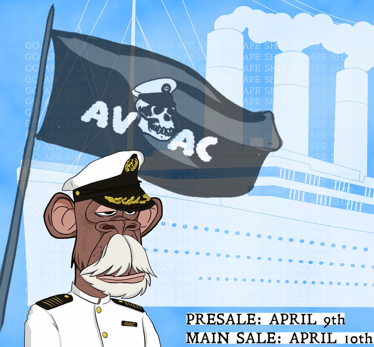 AVAC_NFT's tweet photo. Those lucky people who got onto the #AVAC Whitelist, in time for the Presale on April 9th. 

#GoApeShip https://t.co/47R5Opmd7z