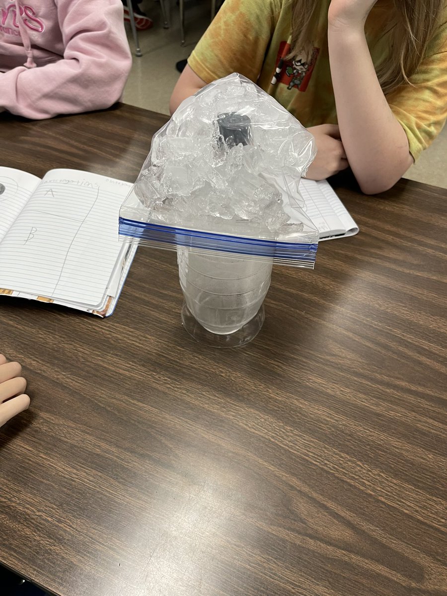 SevonEmily's tweet photo. Today we investigated what happens to water molecules as they rise into the cold layers of the atmosphere. Another great day of hands on learning. @ORILaker #orilaker https://t.co/UAmCr3faWf