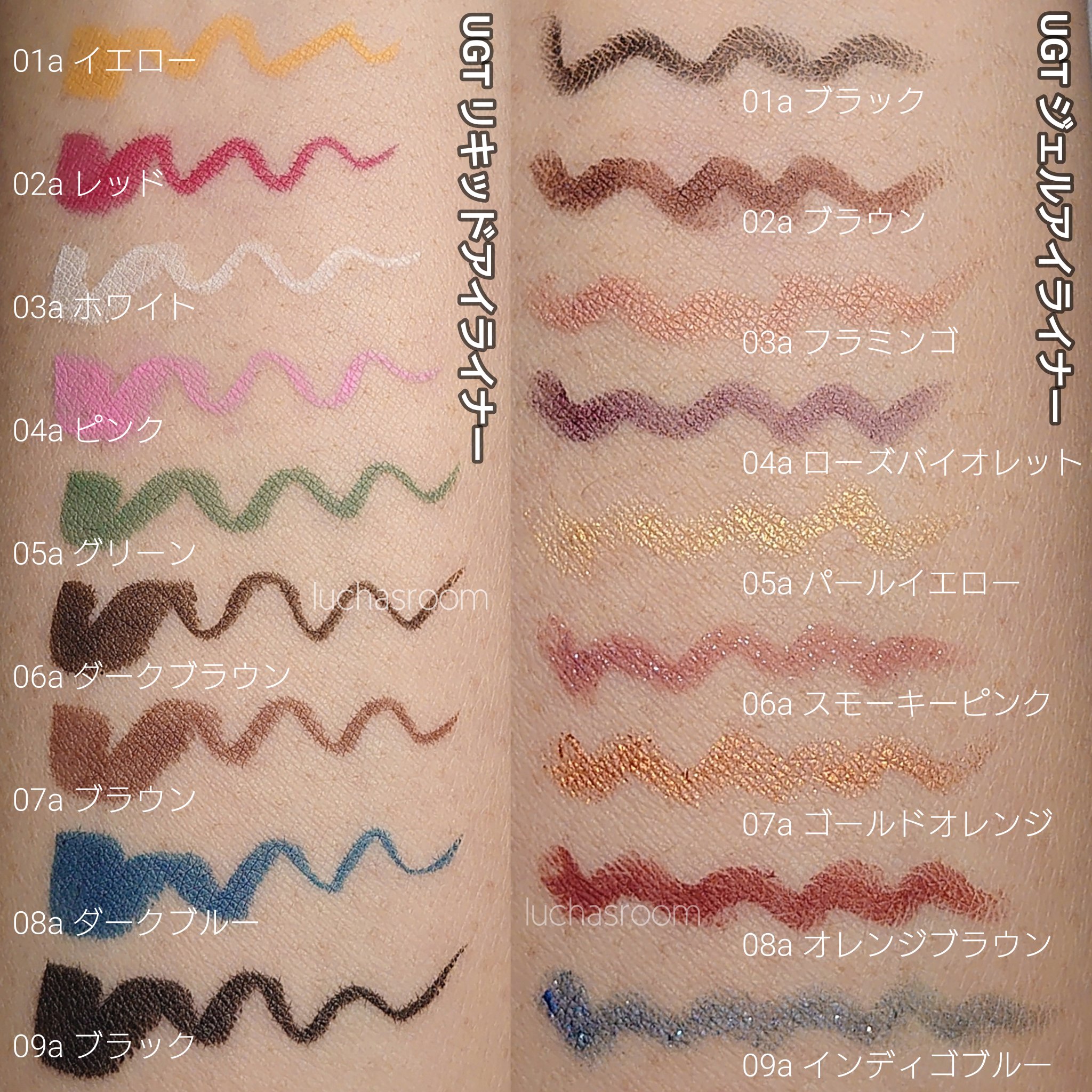 新作続 ユーアーグラムURGLAMジェルアイライナー パールホワイト