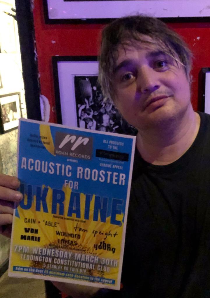 #Teddington Roan Records &amp; their musical friends are hosting an acoustic evening for #Twickenham Prosperity Cafe #Ukraine appeal. Drop in for fab music &amp; raffle prizes if you can get to Teddington Constitutional club on 30/3 at 7PM <a href="/TomSpeightMusic/">Tom Speight</a> <a href="/WoundedLovers/">iain</a> <a href="/RoostervilleU/">Roosterville.co.uk</a>