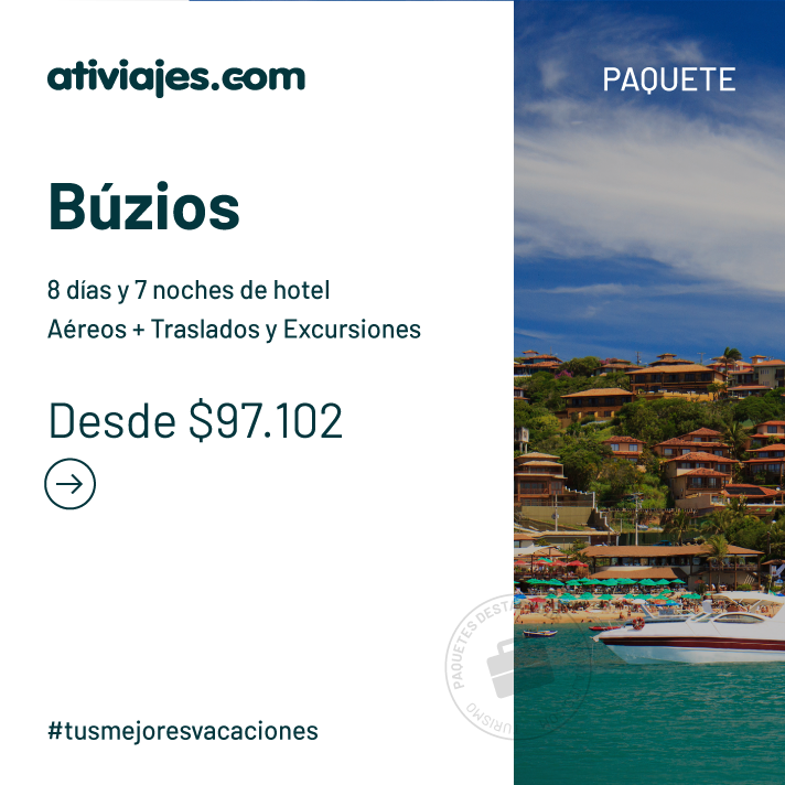 ativiajes's tweet photo. 😎😎😎
¡Buen miércoles viajeros!
Hoy les traemos un paquete imperdible para viajar a Búzios
Salida 17 de junio $97.102
Más info y salidas en:
https://t.co/MsipFaJDqO
#tusmejoresvacaciones #ativiajescom https://t.co/4zyaLfcl8R