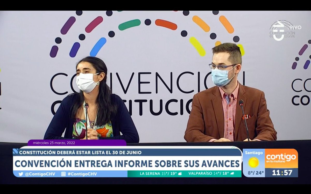 ⏰ Desde hoy podrás conocer todos los avances y actualizaciones de la #ConvenciónConstitucional en el punto de prensa #ConvenciónAlDía a través de los canales de televisión asociados a Anatel, todos los miércoles a las 11:30.